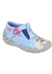 Befado obuwie dziecięce 110P421 niebieskie. Kolor: niebieski. Materiał: bawełna, tkanina #2