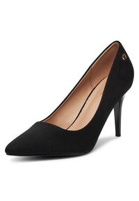 DeeZee Szpilki EZ-23-1B Czarny. Kolor: czarny. Materiał: materiał. Obcas: na szpilce #7