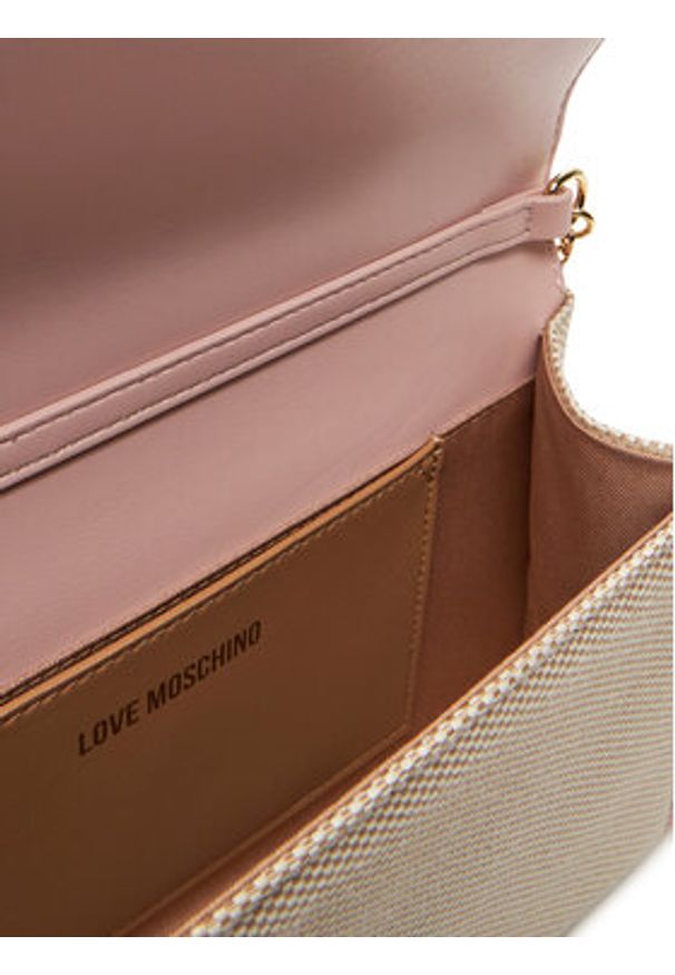 Love Moschino - LOVE MOSCHINO Torebka JC4241PP0MKO110A Różowy. Kolor: różowy. Materiał: skórzane