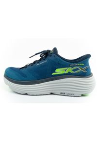 skechers - Buty sportowe do biegania męskie Skechers Max Cushioning SLIP-INS. Okazja: na co dzień. Kolor: niebieski. Model: Skechers Sport