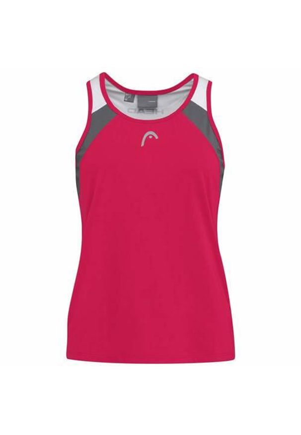 Head - Koszulka bez rękawów damska CLUB 22 Tank Top. Kolor: różowy. Materiał: poliester. Długość rękawa: bez rękawów. Sport: tenis