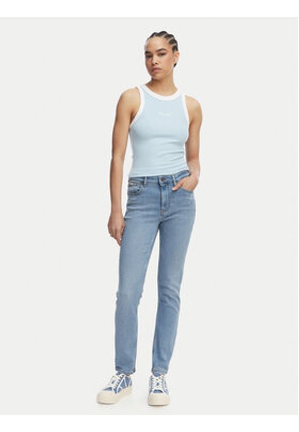 Guess Jeans Jeansy W5YA92 D7043 Niebieski Slim Fit. Kolor: niebieski