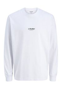 Jack & Jones - Jack&Jones Longsleeve Soho 12278788 Biały Relaxed Fit. Kolor: biały. Materiał: bawełna. Długość rękawa: długi rękaw #6