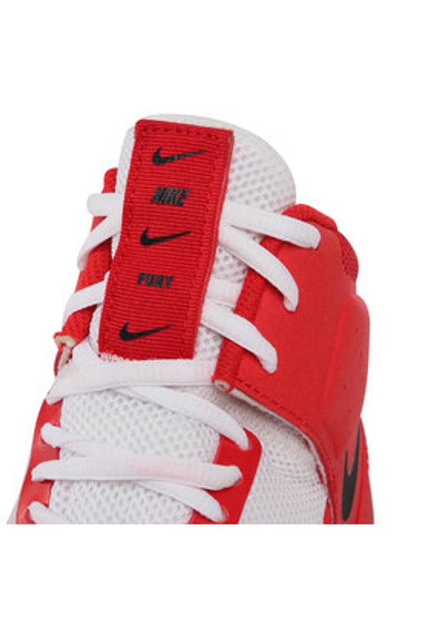 Nike Buty bokserskie Fury A02416 601 Czerwony. Kolor: czerwony. Materiał: materiał