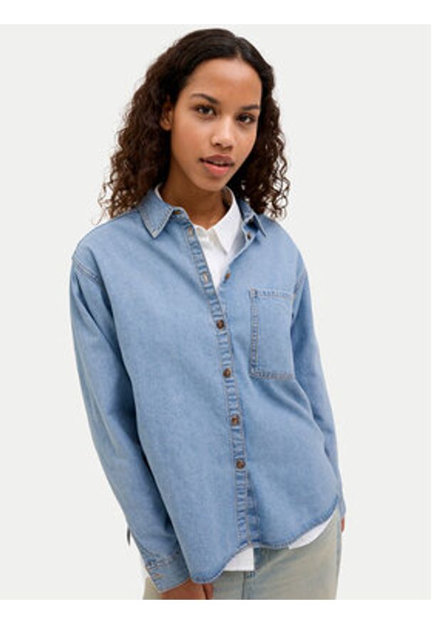 JJXX Koszula jeansowa Jade 12269085 Niebieski Comfort Fit. Kolor: niebieski. Materiał: bawełna