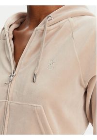 Juicy Couture Bluza Madison JCWA122001 Beżowy Slim Fit. Kolor: beżowy. Materiał: syntetyk