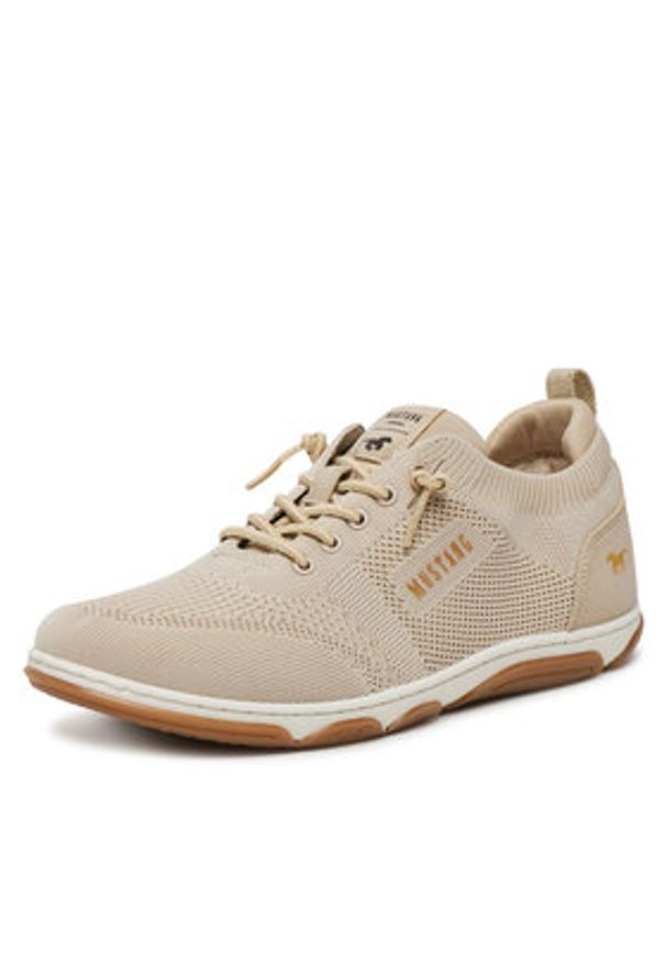 Mustang Sneakersy 1488-303 Beżowy. Kolor: beżowy. Materiał: materiał