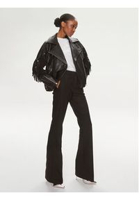 Hugo Spodnie materiałowe Haralie 50510436 Czarny Straight Fit. Kolor: czarny. Materiał: bawełna #6