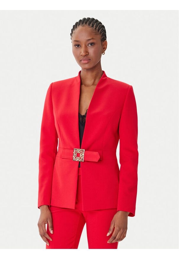 Rinascimento Marynarka CFC0126208003 Czerwony Slim Fit. Kolor: czerwony. Materiał: syntetyk
