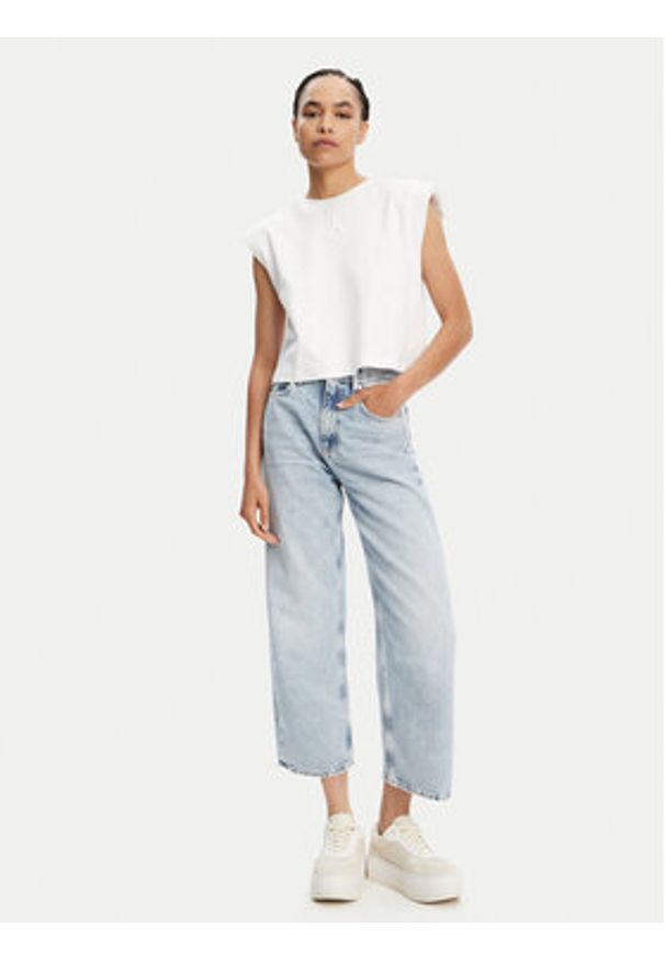 Calvin Klein Jeans Jeansy Barrel J20J225603 Niebieski Loose Fit. Kolor: niebieski