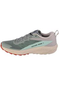 salomon - Buty do biegania męskie Salomon Sense Ride 5. Kolor: szary, wielokolorowy, beżowy. Materiał: materiał, tkanina, syntetyk. Szerokość cholewki: normalna