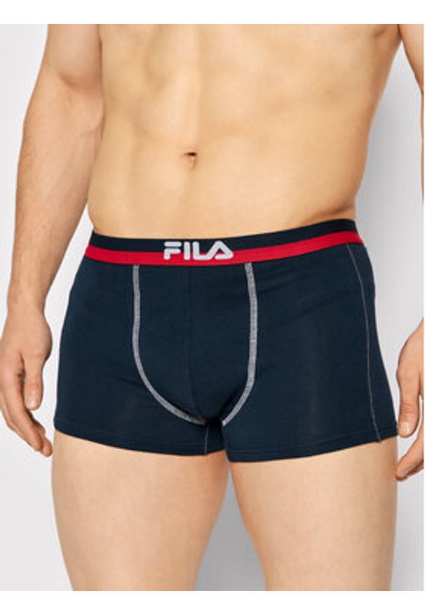 Fila Komplet 2 par bokserek FU5020/2 Granatowy. Kolor: niebieski. Materiał: bawełna