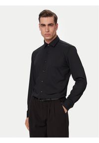 Hugo - HUGO Koszula Kenno 50481195 Czarny Slim Fit. Kolor: czarny. Materiał: syntetyk #1