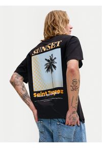 Jack & Jones T-Shirt City Photoprint 12288353 Czarny Regular Fit. Kolor: czarny. Materiał: bawełna #1