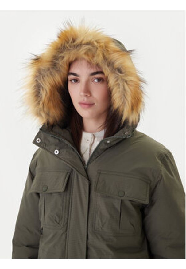 Hunter Parka Glyder HARW0014252 Zielony Regular Fit. Kolor: zielony. Materiał: syntetyk