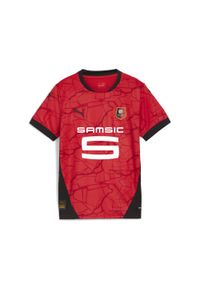 Puma - Koszulka domowa dla dzieci Stade Rennais 2024/25. Kolor: czerwony, wielokolorowy, czarny