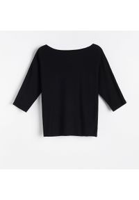 Reserved - Sweter nietoperz - Czarny. Kolor: czarny #1