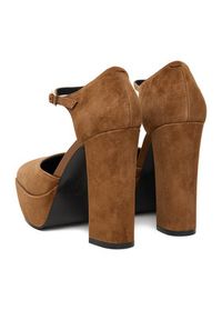 Eva Minge Czółenka EO-NIKI-E340-70H Brązowy. Kolor: brązowy. Materiał: zamsz, skóra #4