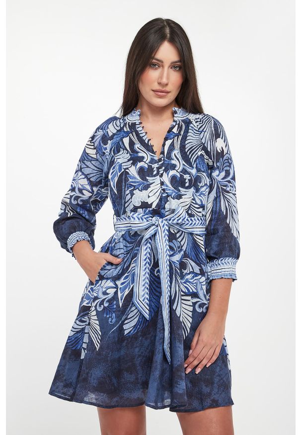 Hale bob - Sukienka mini lniana HALE BOB. Materiał: len. Długość: mini