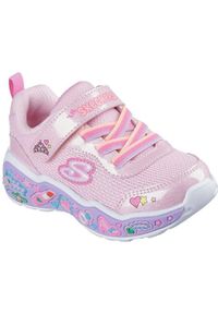 skechers - Buty sportowe dla dzieci Skechers Play Scene Fun Squ. Okazja: na co dzień. Kolor: różowy. Materiał: materiał #1