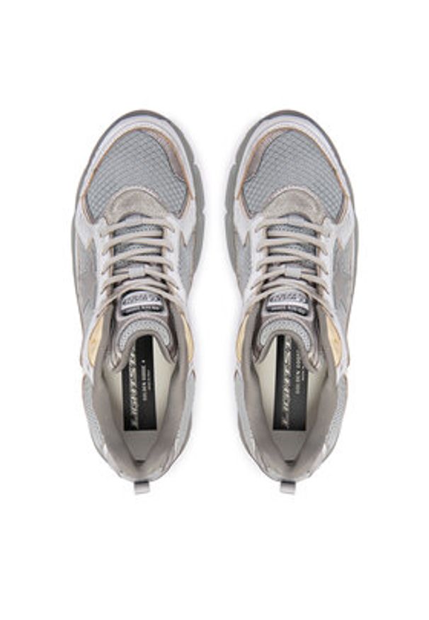 GOLDEN GOOSE - Golden Goose Sneakersy Lightstar GWF00724.F006475.70138 Srebrny. Kolor: srebrny. Materiał: skóra