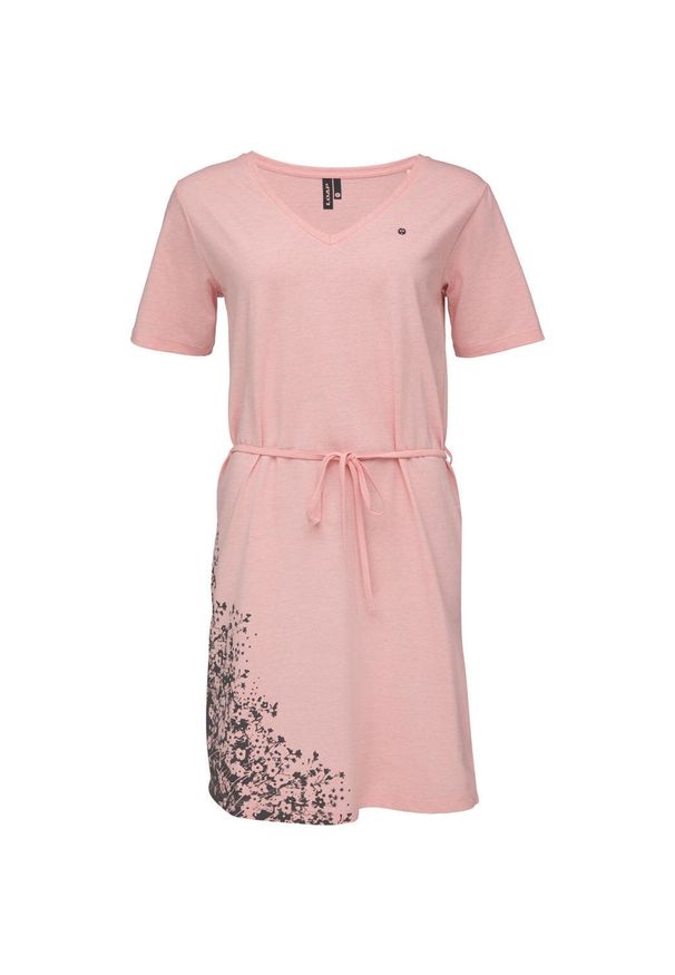 ZSPORT - Letnia sukienka damska Loap Aurora 2XL z lekkiej bawełny. Kolor: różowy. Materiał: bawełna. Sezon: lato. Typ sukienki: sportowe. Styl: sportowy