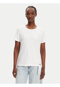 Olsen T-Shirt 11104823 Biały Regular Fit. Kolor: biały. Materiał: bawełna
