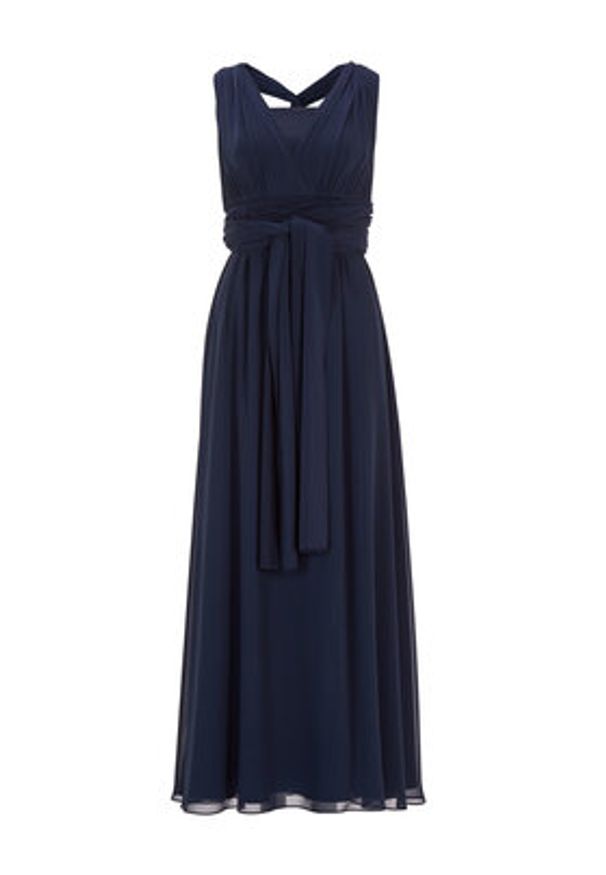 Swing Sukienka wieczorowa 5AI14200 Granatowy Regular Fit. Kolor: niebieski. Materiał: syntetyk. Styl: wizytowy