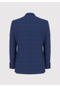 Pako Lorente - PAKO LORENTE – Granatowa marynarka garniturowa w czerwono-niebieską kratkę. Okazja: na komunię, na ślub cywilny, na wesele. Kolor: czerwony, niebieski, wielokolorowy. Materiał: poliester, wełna, lycra. Wzór: kratka #5