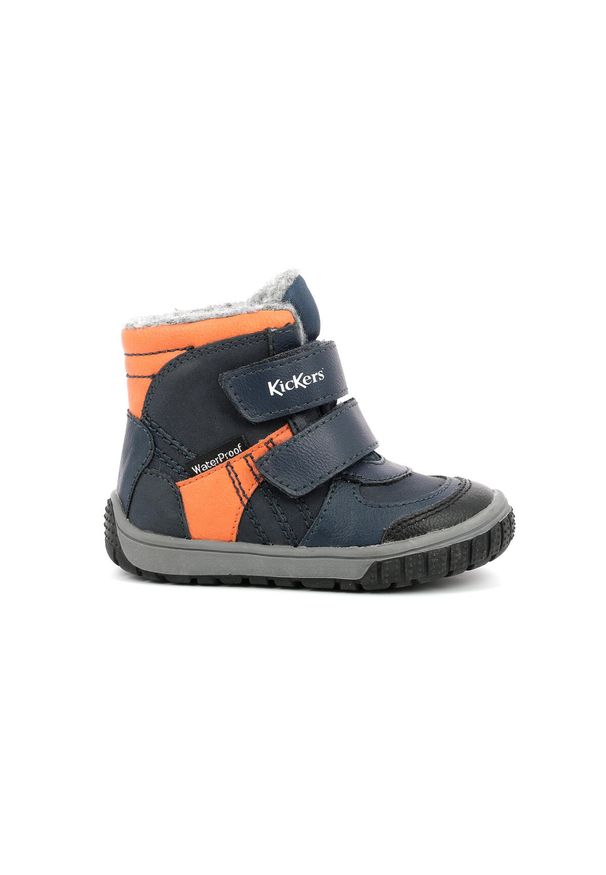 Kickers - Śniegowce dziecięce KICKERS SITROUILLE WPF. Kolor: niebieski. Sport: turystyka piesza