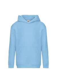FRUIT OF THE LOOM - Bluza Z Kapturem Premium Dla Dzieci. Typ kołnierza: kaptur. Kolor: niebieski