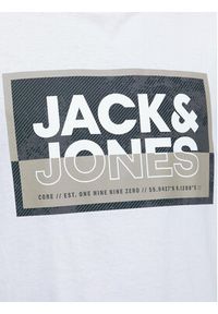 Jack & Jones - Jack&Jones T-Shirt Logan 12253442 Biały Standard Fit. Kolor: biały. Materiał: bawełna #4