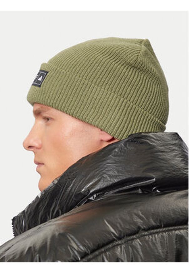 Adidas - adidas Czapka Essentials Cuffed Beanie IY5257 Zielony. Kolor: zielony. Materiał: bawełna, materiał