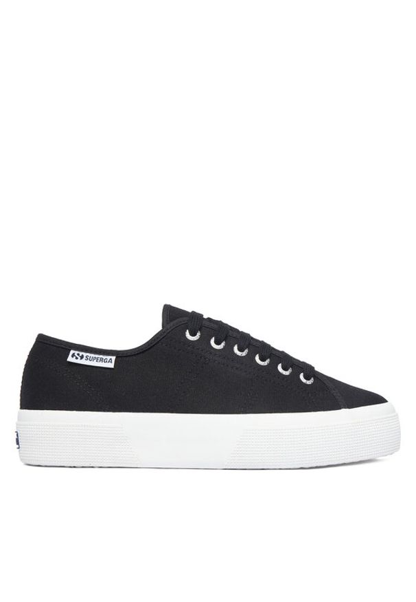 Superga Tenisówki Platform Leggera S2142ZW Czarny. Kolor: czarny. Materiał: materiał. Obcas: na platformie