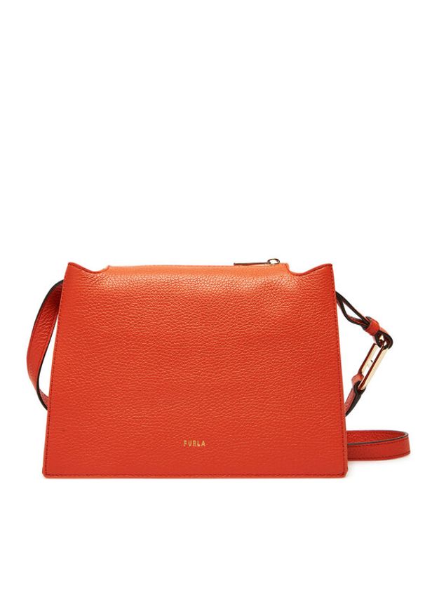 Furla Torebka Nuvola S Crossbody WB01275-BX2045-O6000-1007 Czarny WB01275 HSF000 CN KP000 Pomarańczowy. Kolor: pomarańczowy. Materiał: skórzane