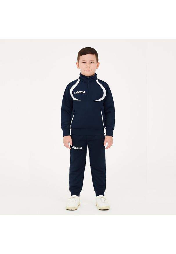 LEGEA - Komplet dresowy ALGERIA MESSICO rozmiar dziecięcy niebieski. Kolor: niebieski. Materiał: dresówka. Wzór: haft. Sport: fitness