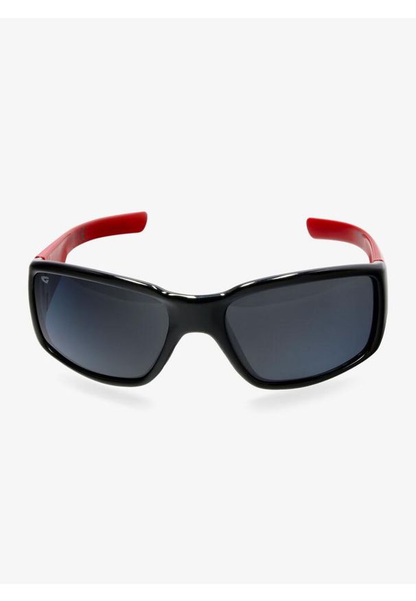 Okulary przeciwsłoneczne dla dzieci GOG Jungle - black/red/smoke. Kolor: czarny