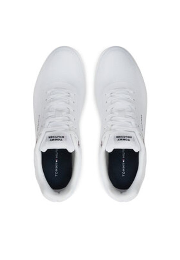 TOMMY HILFIGER - Tommy Hilfiger Sneakersy Modern Cup Knit Rwb FM0FM04942 Biały. Kolor: biały. Materiał: materiał