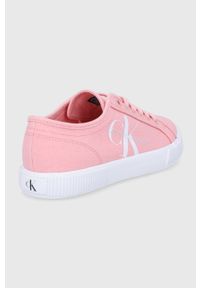 Calvin Klein Jeans Tenisówki YW0YW00402.TIV damskie kolor różowy. Nosek buta: okrągły. Zapięcie: sznurówki. Kolor: różowy. Materiał: guma #4