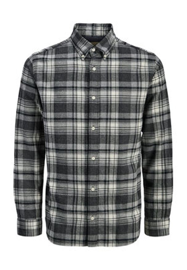 Jack & Jones Koszula Blubarkley 12286224 Szary Regular Fit. Kolor: szary. Materiał: bawełna