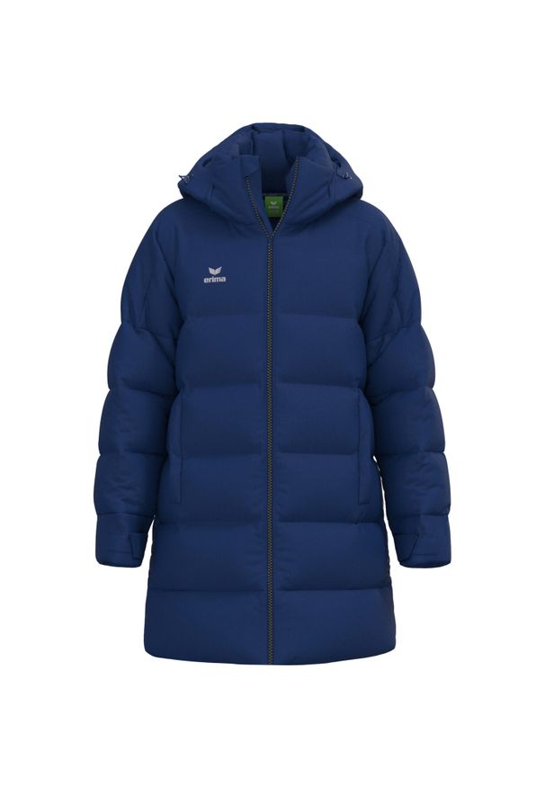 ERIMA - Długa kurtka puchowa Erima. Kolor: niebieski. Materiał: puch. Długość: długie