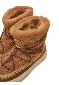 Mou Śniegowce Eskimo Sneaker Bold Scoub Lace FW411012A Brązowy. Kolor: brązowy. Materiał: skóra #4