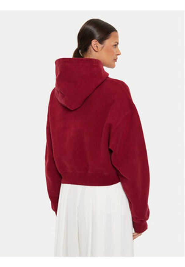 Tommy Jeans Bluza Varsity DW0DW19291 Czerwony Relaxed Fit. Kolor: czerwony. Materiał: bawełna