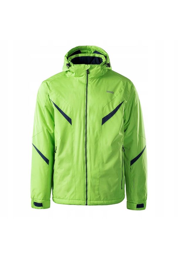 Kurtka narciarska dla mężczyzn Brugi 4APT. Kolor: zielony. Sport: narciarstwo