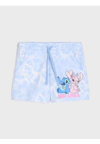 Sinsay - Szorty Stitch - błękitny. Kolor: niebieski