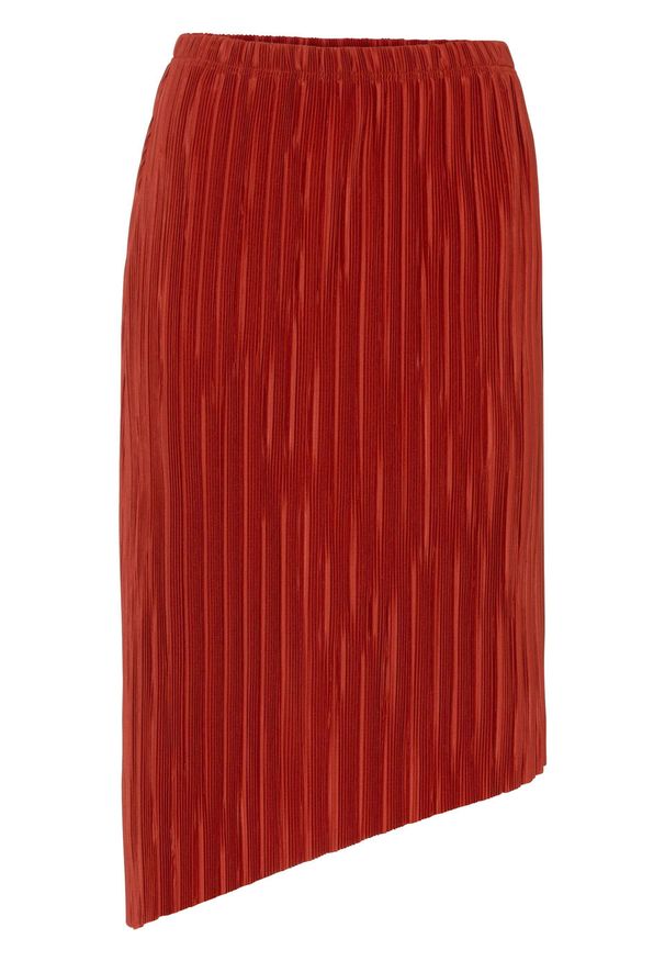Spódnica plisowana bonprix czerwony karminowy. Kolor: czerwony