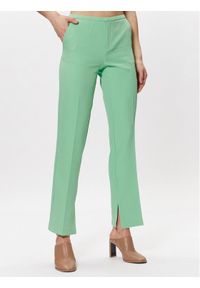 Gina Tricot Spodnie materiałowe Jane 19188 Zielony Regular Fit. Kolor: zielony. Materiał: materiał, syntetyk #1