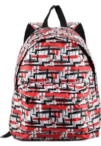 BAGINC Plecak szkolny Line Print Red. Wzór: nadruk