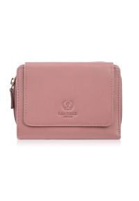 PAOLO PERUZZI - Portfel damski skórzany różowy duży w orientacji poziomej z RFID Paolo Peruzzi SL-07-PI. Kolor: różowy. Materiał: skóra #1
