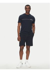 Hechter Paris T-Shirt 75008 151919 Granatowy Regular Fit. Kolor: niebieski. Materiał: bawełna #2